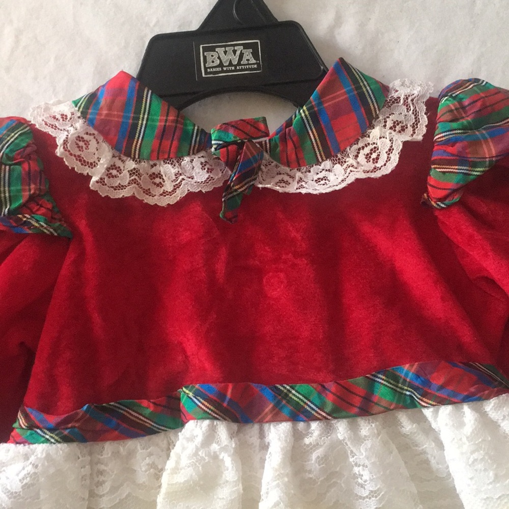 Jill Lynn Holiday dress   size  12 months  Vintage 90's